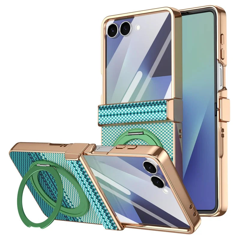 Galaxy Z Flip 8 Aramid Fiber Case With Magnetic Kickstand – View 3