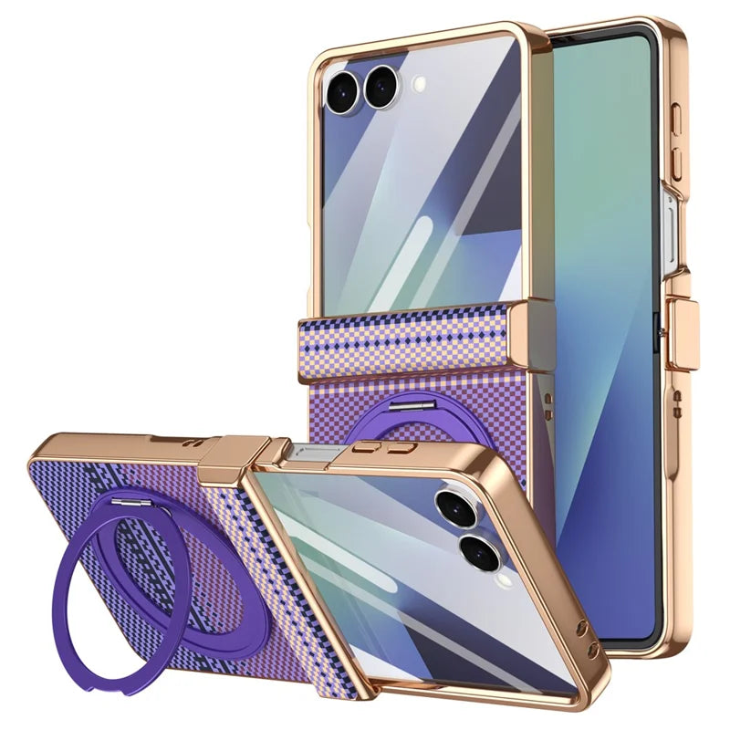 Galaxy Z Flip 8 Aramid Fiber Case With Magnetic Kickstand – View 4