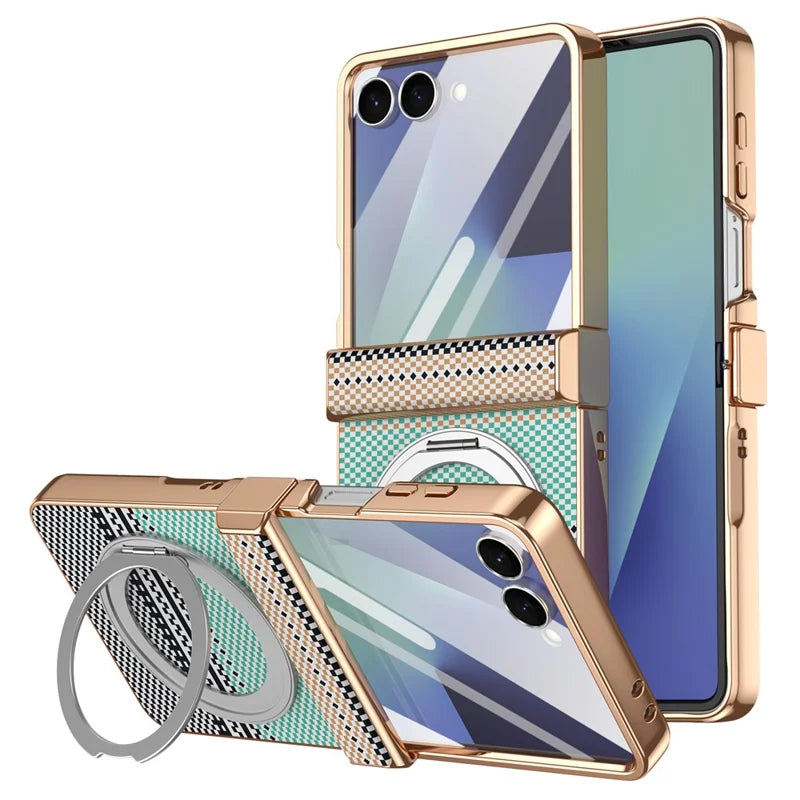 Galaxy Z Flip 8 Aramid Fiber Case With Magnetic Kickstand – View 5