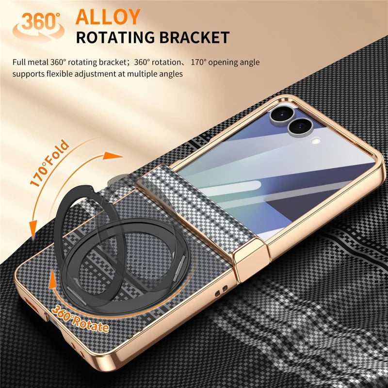Galaxy Z Flip 8 Aramid Fiber Case With Magnetic Kickstand – View 9