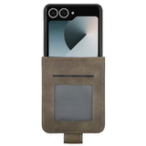 Galaxy Z Flip 8 Calf Texture Leather Case with Wallet Kickstand – View 6