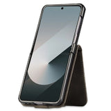 Galaxy Z Flip 8 Calf Texture Leather Case with Wallet Kickstand – View 8