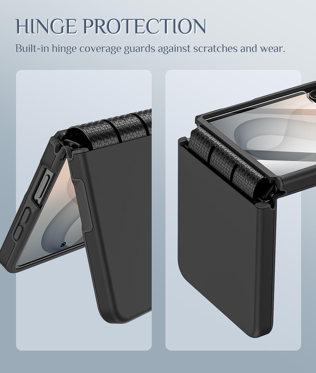 Galaxy Z Flip 8 Case with Hinge Protection & Screen Protector
