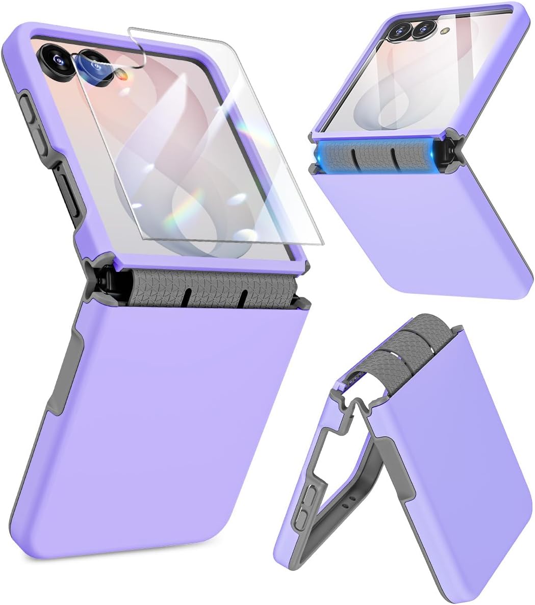 Galaxy Z Flip 8 Case with Hinge Protection & Screen Protector
