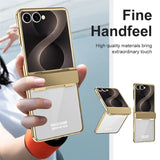 Galaxy Z Flip 8 Electroplated Clear Case with Hinge Protection – View 11