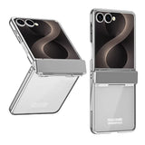 Galaxy Z Flip 8 Electroplated Clear Case with Hinge Protection – View 2