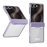 Galaxy Z Flip 8 Electroplated Clear Case with Hinge Protection – View 3