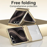 Galaxy Z Flip 8 Electroplated Clear Case with Hinge Protection – View 6