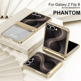 Galaxy Z Flip 8 Electroplated Clear Case with Hinge Protection – View 8