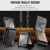 Galaxy Z Flip 8 Wallet Case with Kickstand and Shoulder Strap – View 12