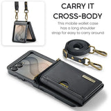 Galaxy Z Flip 8 Wallet Case with Kickstand and Shoulder Strap – View 15