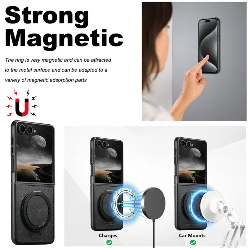 Galaxy Z Flip 8 Magnetic Case with 360° Rotating Kickstand – View 8