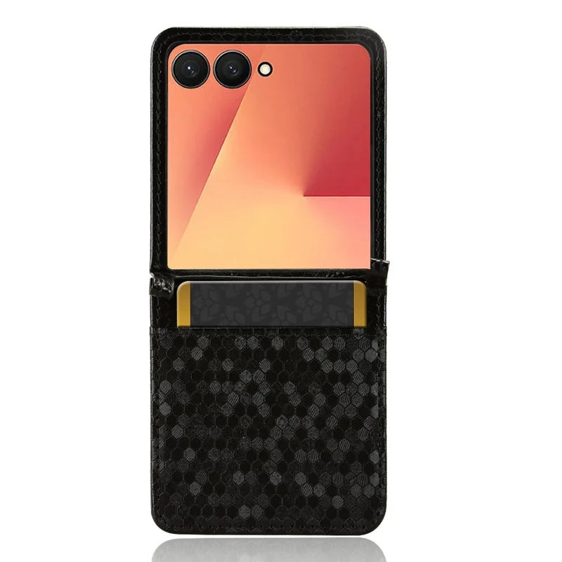 Galaxy Z Flip 8 Slim Leather Case with Card Slot – View 6