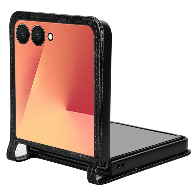 Galaxy Z Flip 8 Slim Leather Case with Card Slot – View 9