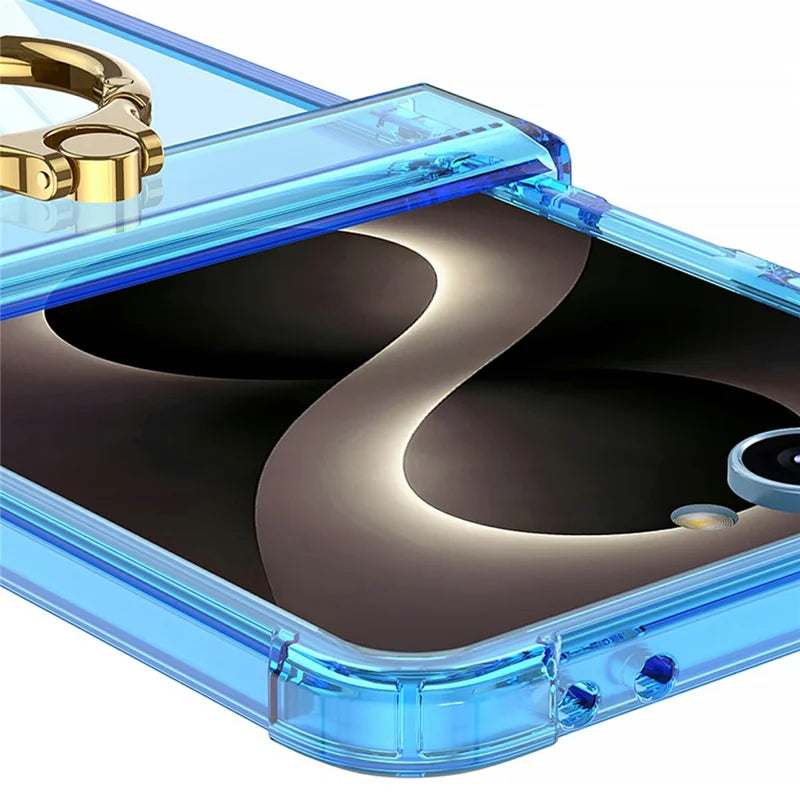 Galaxy Z Flip 8 Clear MagSafe Case With Ring Kickstand – View 14