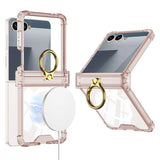 Galaxy Z Flip 8 Clear MagSafe Case With Ring Kickstand – View 3