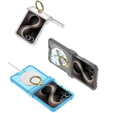 Galaxy Z Flip 8 Clear MagSafe Case With Ring Kickstand – View 7