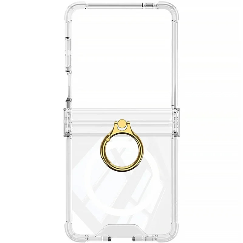 Galaxy Z Flip 8 Clear MagSafe Case With Ring Kickstand – View 8