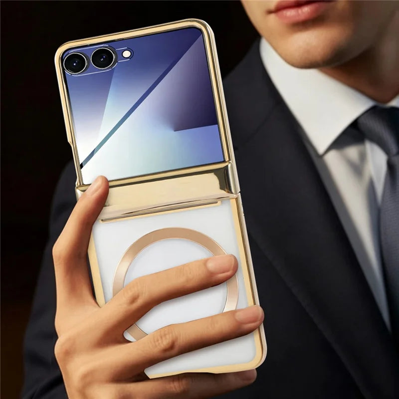 Galaxy Z Flip 8 Magnetic Case with Electroplated Design – View 10