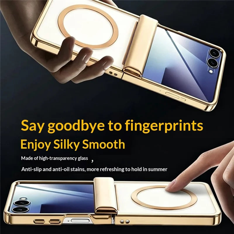 Galaxy Z Flip 8 Magnetic Case with Electroplated Design – View 7