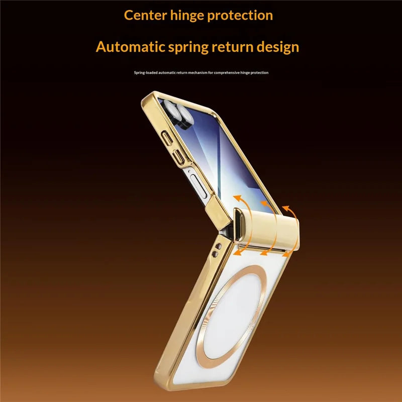 Galaxy Z Flip 8 Magnetic Case with Electroplated Design – View 9