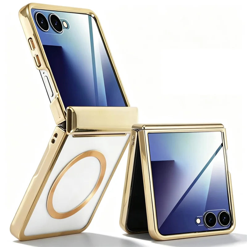 Galaxy Z Flip 8 Magnetic Case with Electroplated Design