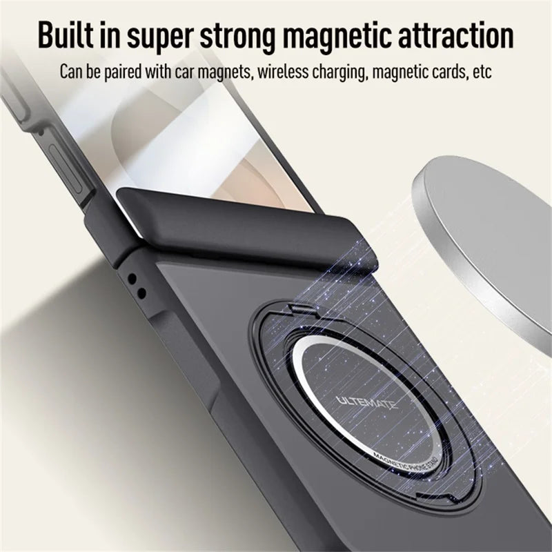 Galaxy Z Flip 8 Magnetic Case with Kickstand and Strap – View 11