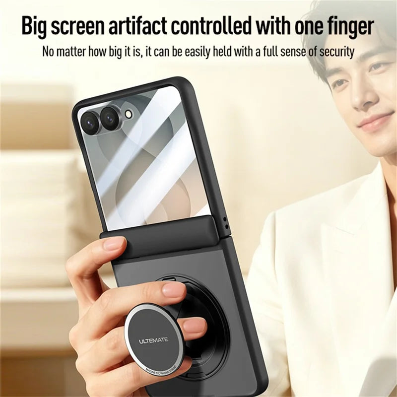 Galaxy Z Flip 8 Magnetic Case with Kickstand and Strap – View 8