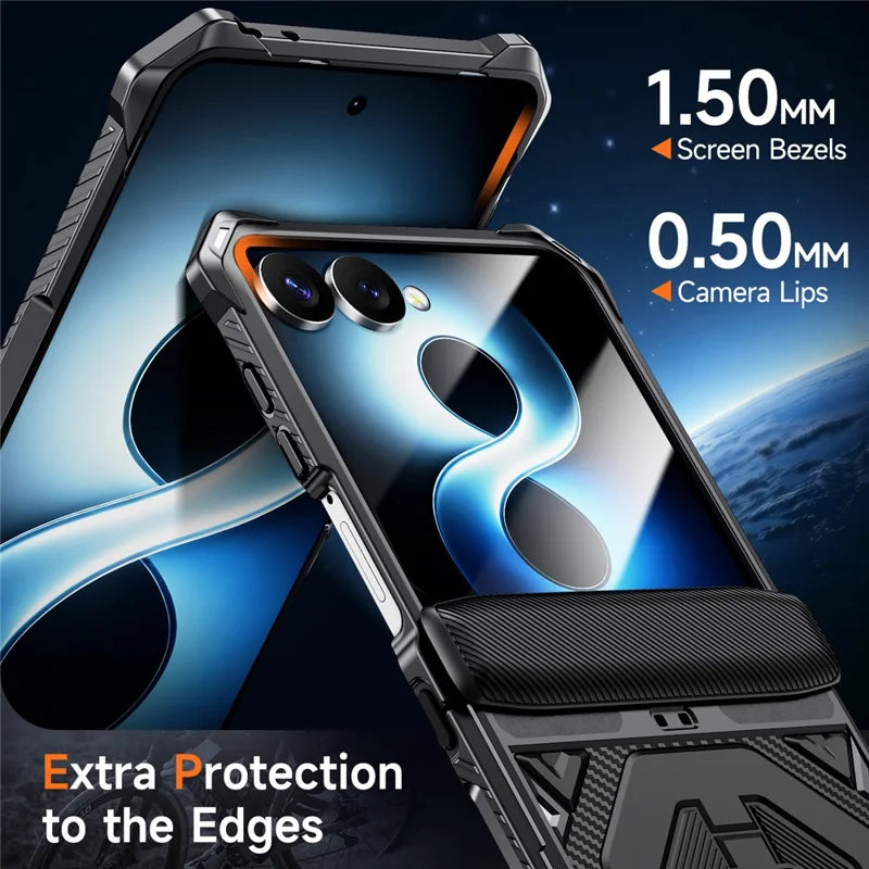 Galaxy Z Flip 8 Shockproof Case with Kickstand and Hinge Protection – View 11