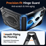 Galaxy Z Flip 8 Shockproof Case with Kickstand and Hinge Protection – View 12