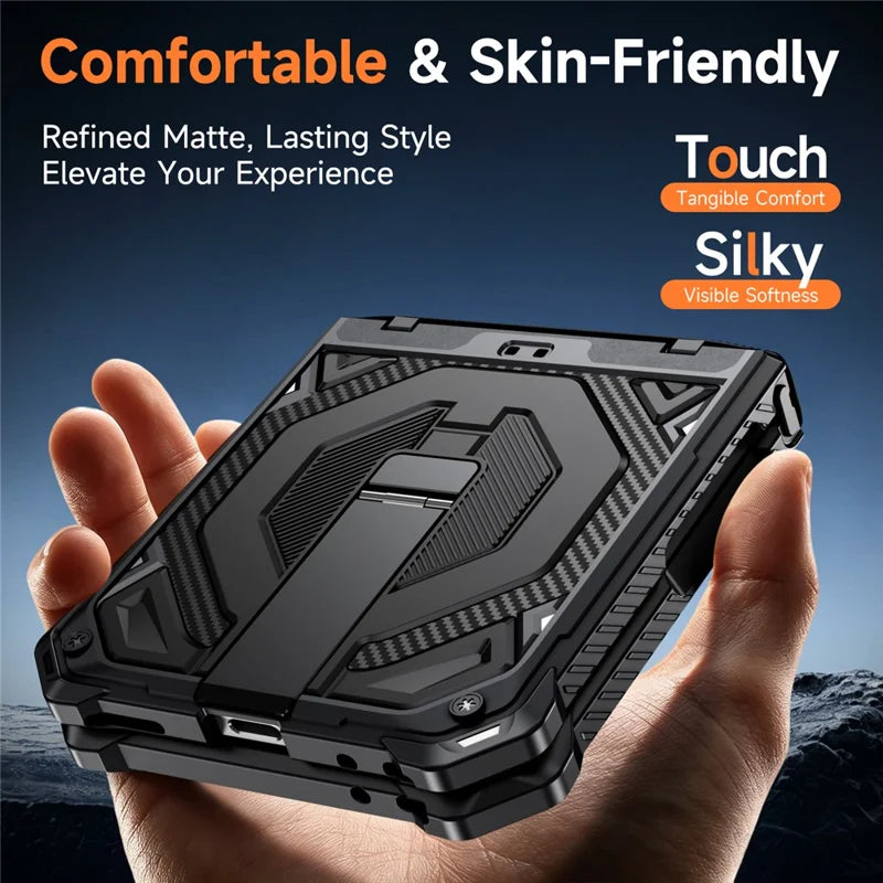 Galaxy Z Flip 8 Shockproof Case with Kickstand and Hinge Protection – View 13