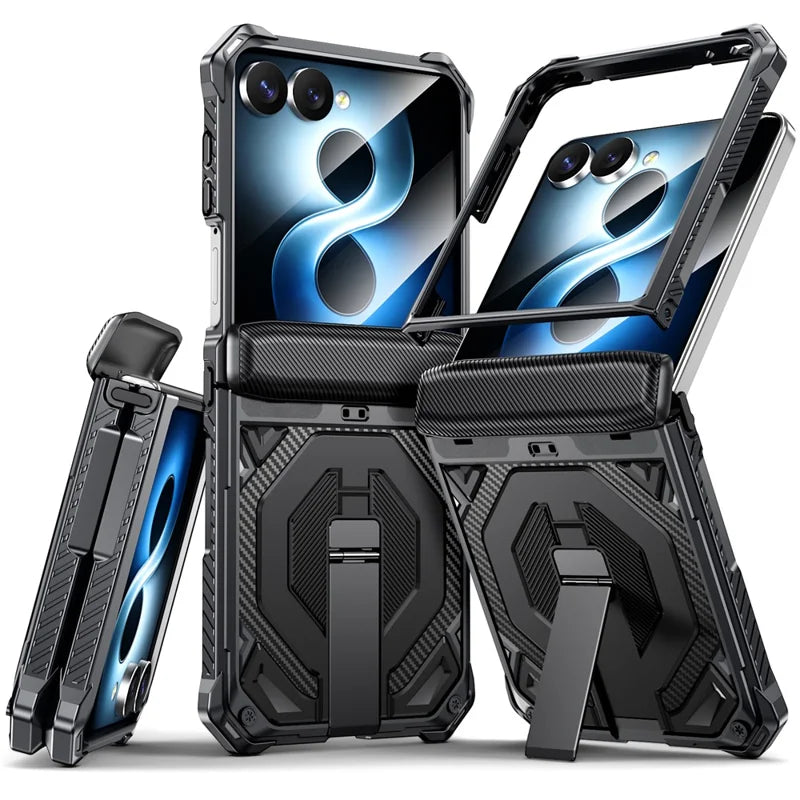 Galaxy Z Flip 8 Shockproof Case with Kickstand and Hinge Protection – View 2