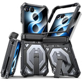 Galaxy Z Flip 8 Shockproof Case with Kickstand and Hinge Protection – View 4
