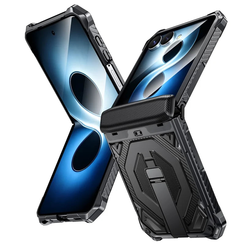 Galaxy Z Flip 8 Shockproof Case with Kickstand and Hinge Protection – View 7