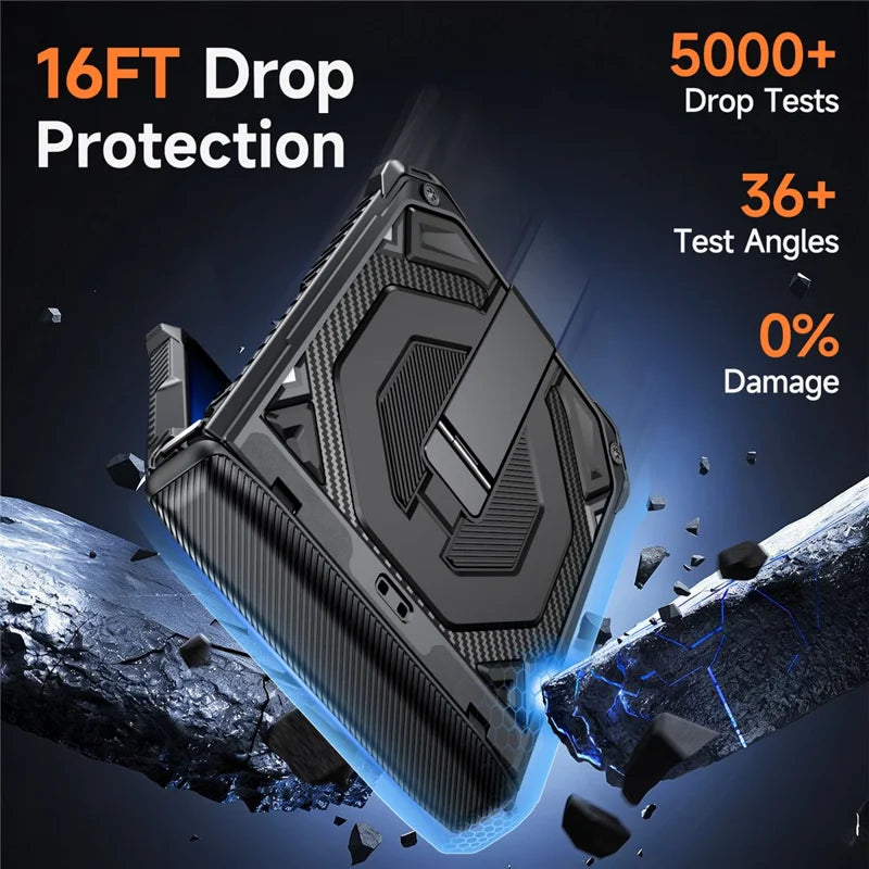 Galaxy Z Flip 8 Shockproof Case with Kickstand and Hinge Protection – View 9