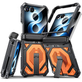 Galaxy Z Flip 8 Shockproof Case with Kickstand and Hinge Protection