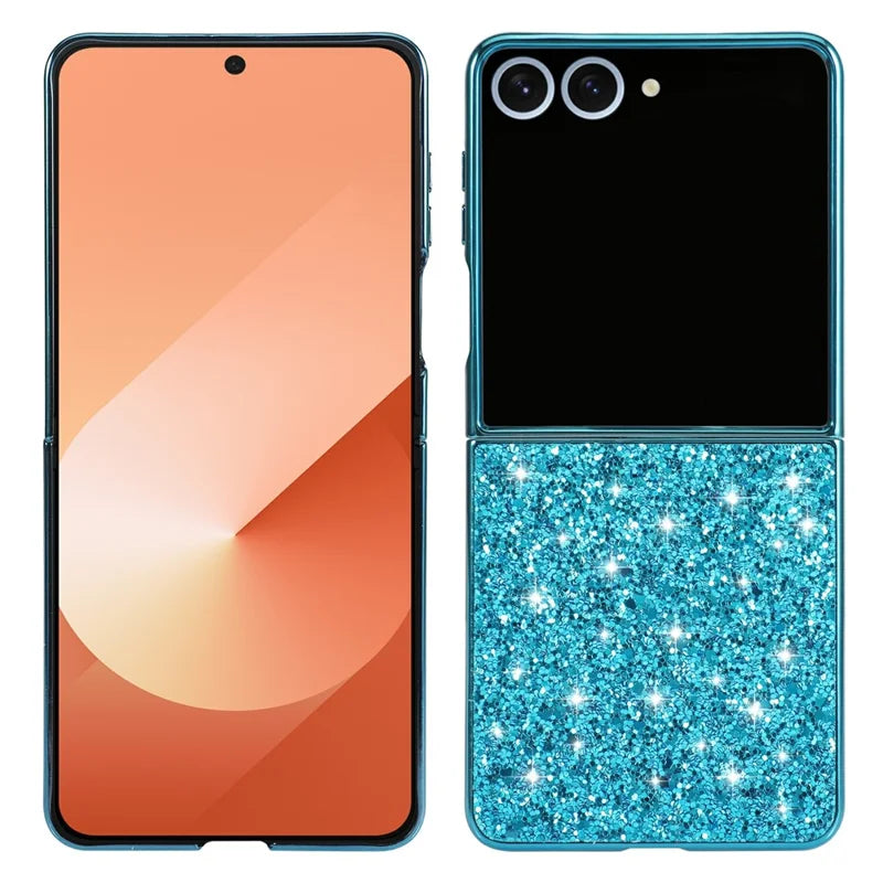 Galaxy Z Flip 8 Glitter Shockproof Case with Electroplated Frame – View 2