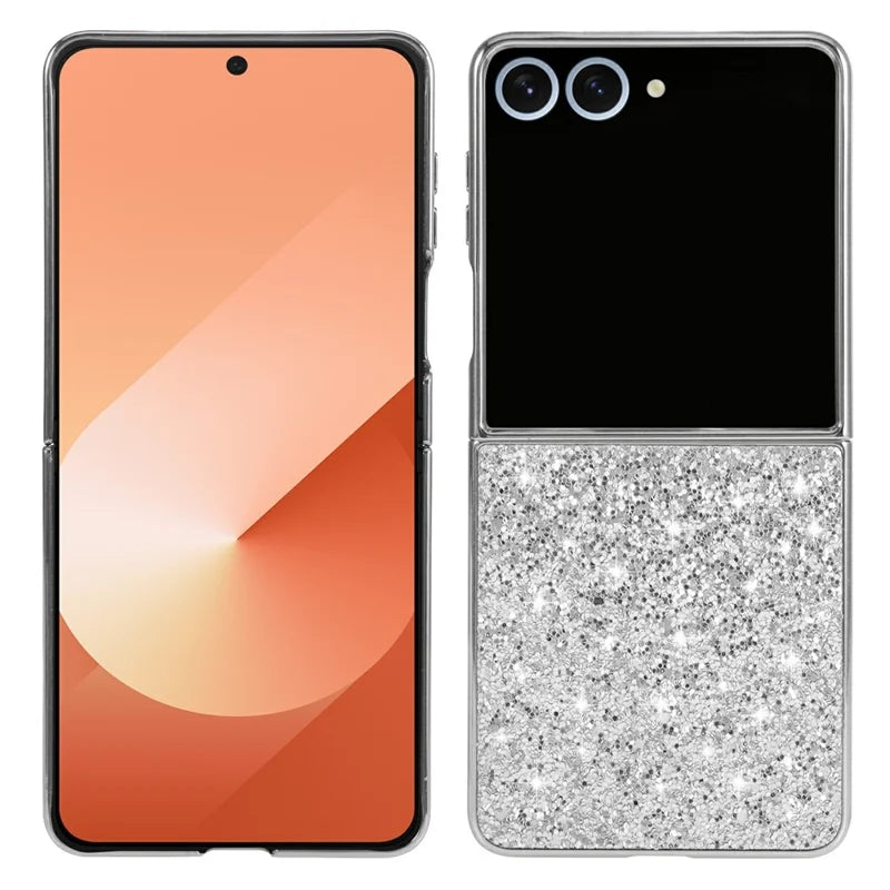 Galaxy Z Flip 8 Glitter Shockproof Case with Electroplated Frame – View 6