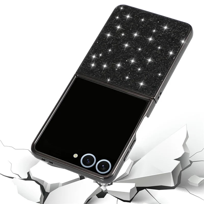 Galaxy Z Flip 8 Glitter Shockproof Case with Electroplated Frame – View 7