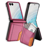 Galaxy Z Flip 8 Leather Wallet Case with Card Slot – View 5