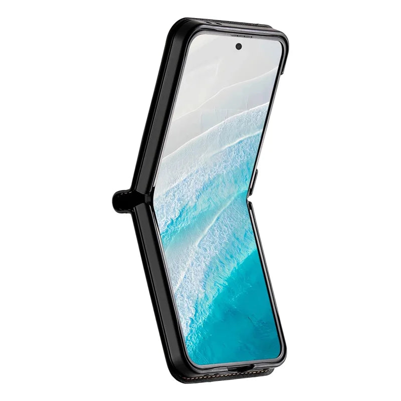 Galaxy Z Flip 8 Leather Wallet Case with Card Slot – View 8