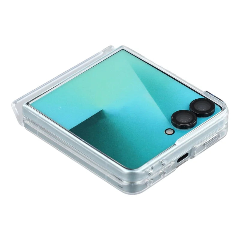 Galaxy Z Flip 8 Transparent Magnetic Case with Hinge Protection – View 5
